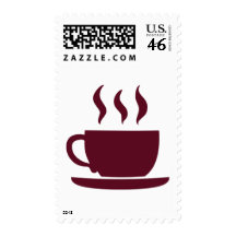 Cup of coffee postage stamp