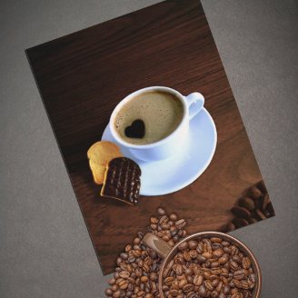 Cup Of Heart Coffee - Postcard