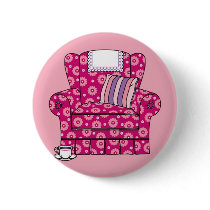 Cup of Tea Pink Chair buttons