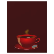 cup_of_tea_Vector_Clipart TEA COFFEE Red Mug Full Color Flyer