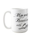 CUP RUNNETH OVER WITH LOVE custom photo bridal mug