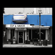 Cup & Saucer-Monterey Tennessee posters