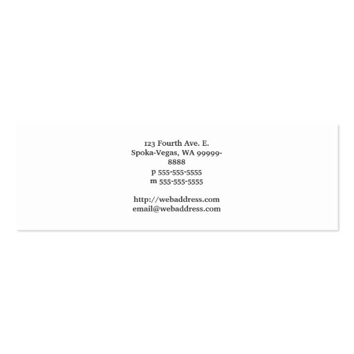 Cup To Go Coffee Business Card Template (back side)