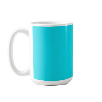 Cup with Aqua Blue Background Coffee Mugs