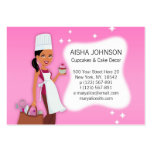 Cupake Biz Card Template African American 3 Business Cards