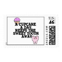 Cupcake A Day Sweet Tooth Away postage by cupcakewear Cupcake A Day Sweet Tooth Away postage