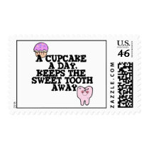 Cupcake A Day Sweet Tooth Away Postage