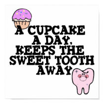 Cupcake A Day Sweet Tooth Away posters