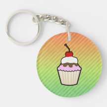Cupcake Acrylic Key Chain