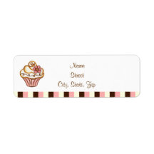Cupcake  Address Labels
