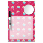 Cupcake and Balloons Pattern Dry-Erase Board