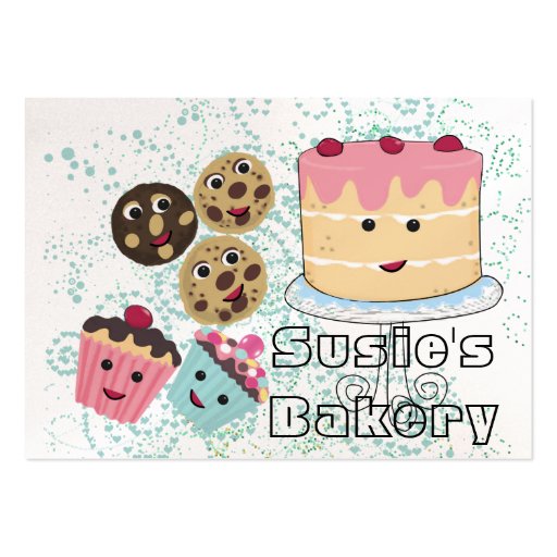 Cupcake and Cookies Bakery Business Card - (back side)