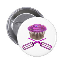 Cupcake and Crossbeaters Buttons