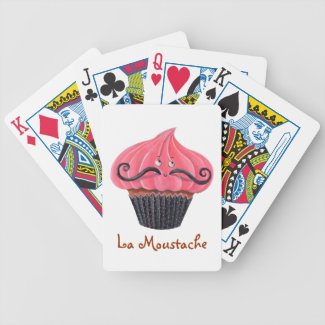 Cupcake and La Moustache Card Decks