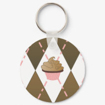 Cupcake Argyle Keychain by candystore Cupcake Argyle Keychain