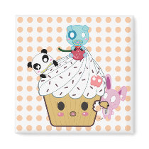 Cupcake Attack! (>_<) Magnets