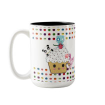 Cupcake Attack! Sugar Skulls mugs