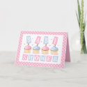 Cupcake Baby Shower Invitation Card card