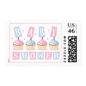 Cupcake Baby Shower Stamp stamp