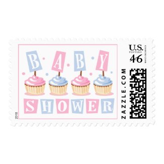 Cupcake Baby Shower Stamp stamp
