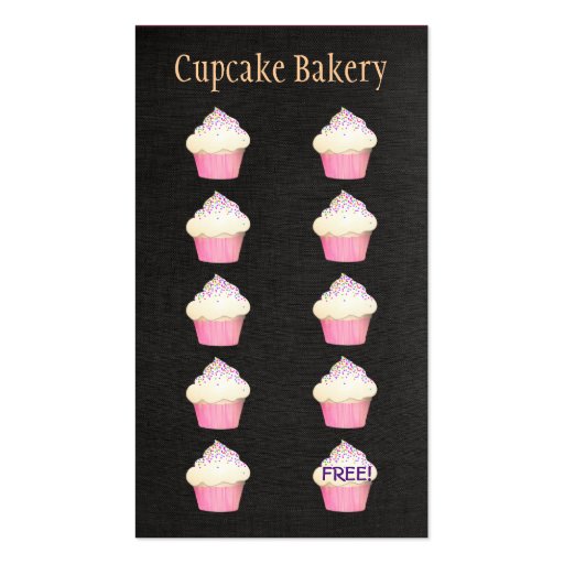 Punch Card Template For Bakery cupcake baker bakery customer loyalty punch business card Punch Card Template For Bakery cupcake baker bakery customer loyalty punch business card