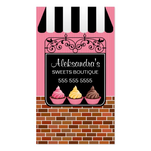 Cupcake Bakery Boutique Business Cards