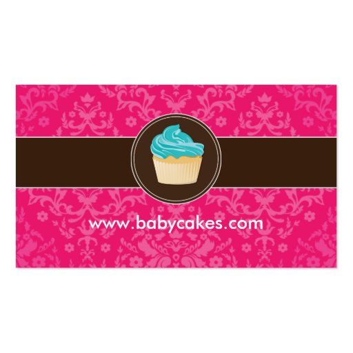 Cupcake Bakery Business Card (back side)