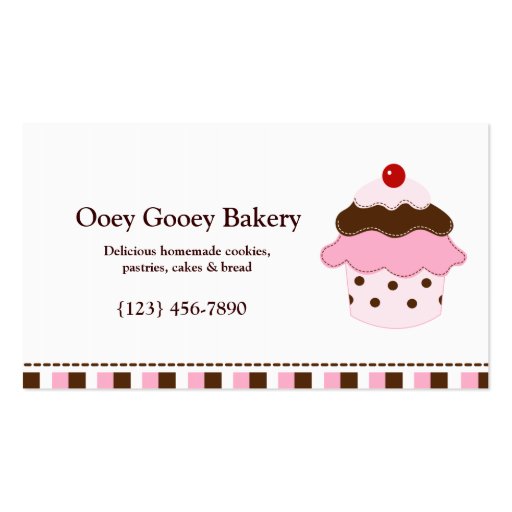 Cupcake Bakery Business Card template
