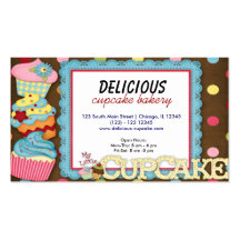 Cupcake Bakery Business Card Templates