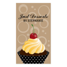 Cupcake Bakery Business Cards