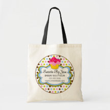 Cupcake Bakery Cloud Personalized Tote Bag