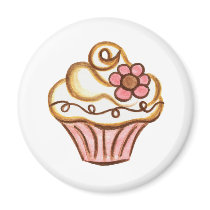 Cupcake Bakery Kitchen Magnet