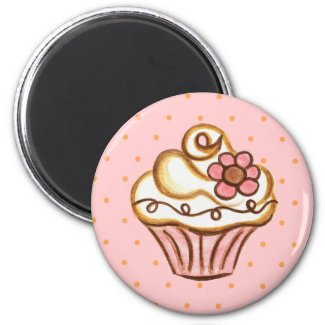 Cupcake Bakery Kitchen Magnet