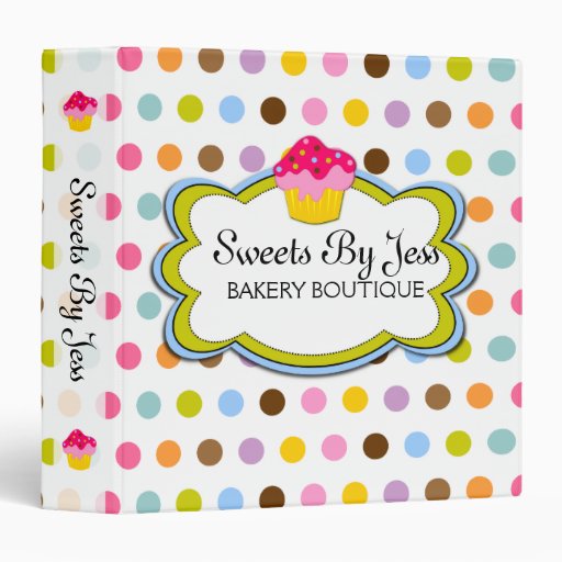 Cupcake Bakery Portfolio  Binder