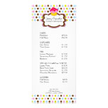 Cupcake Bakery Rack Card