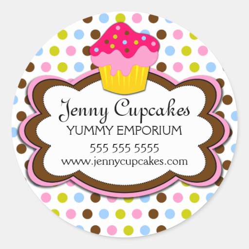 Cupcake Bakery Stickers