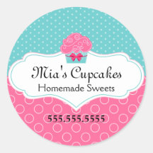 Cupcake Bakery Stickers