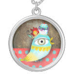 Cupcake bird cute Necklace