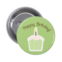 Cupcake Birthday Button buttons
