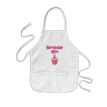 Cupcake Birthday Girl 1 Aprons