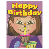 Cupcake birthday girl flyers by meltingstar Cupcake birthday girl flyers
