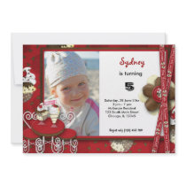 Cupcake Birthday Personalized Invite