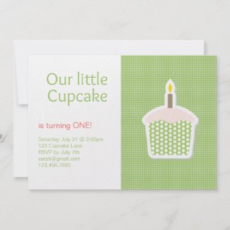 Cupcake Birthday Invitation zazzle_invitation