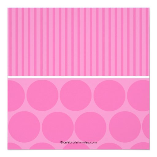 Cupcake Birthday Invitation 1st Birthday Pink