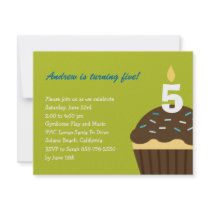 Cupcake Birthday Invitation - Lime by berryberrysweet Cupcake Birthday Invitation - Lime