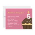 Cupcake Birthday Invitation - Pink by berryberrysweet Cupcake Birthday Invitation - Pink