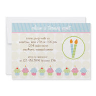 Cupcake Birthday Party Invitation invitation