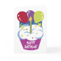 Cupcake Birthday Party Invitation Card card