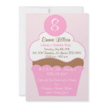 cupcake birthday partyt  invitation cute fun yummy