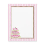Cupcake Border Yellow Post Cards